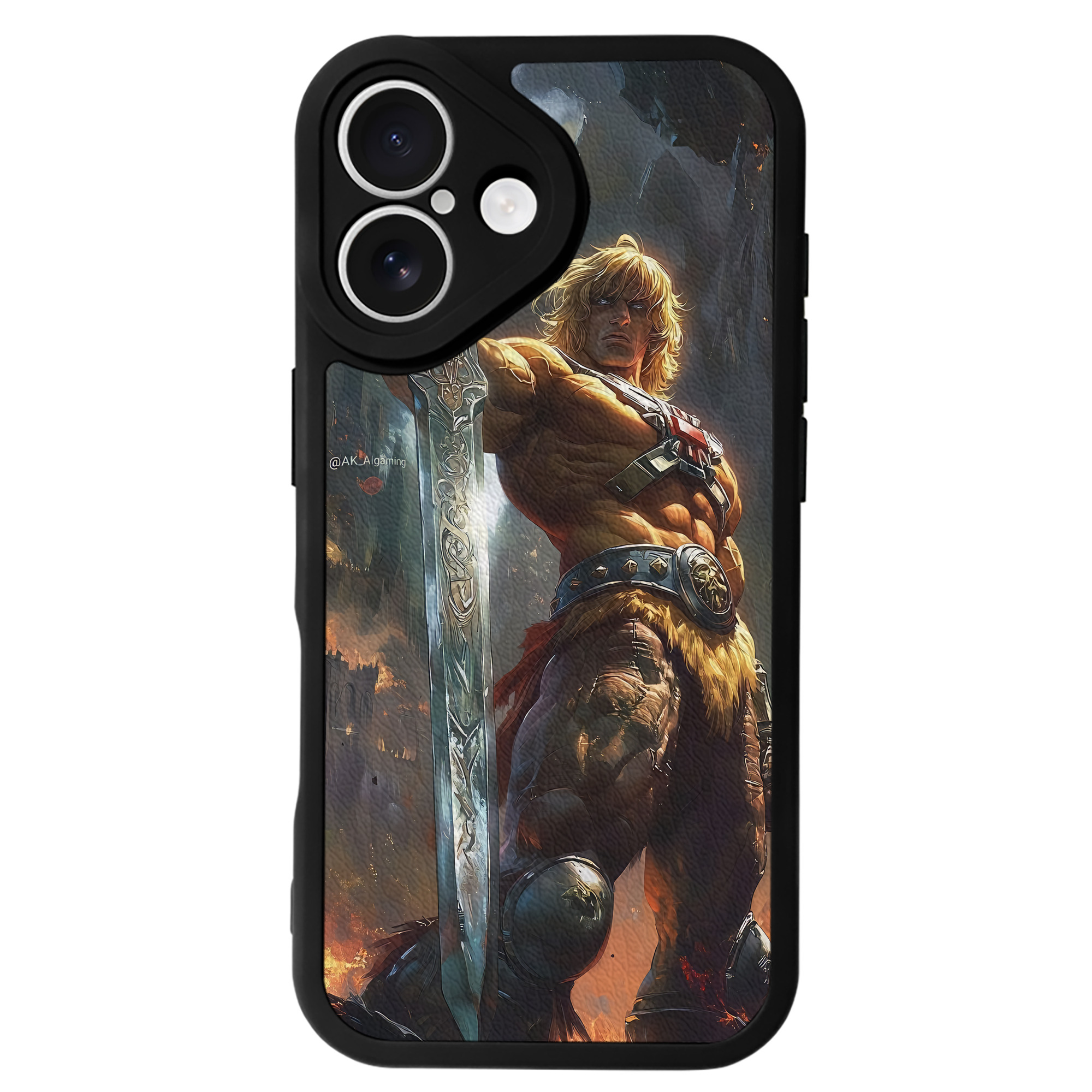 （画像用） 北斗の拳 Fist of the North Star 【iPhone 16シリーズ対応】シリコンスマホケース（レザー調） 材質：シリコン